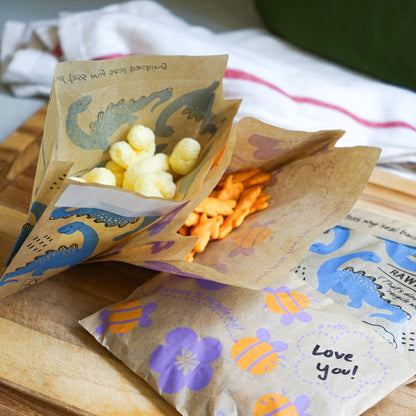 Recyclable Paper Snack Bags 50ct